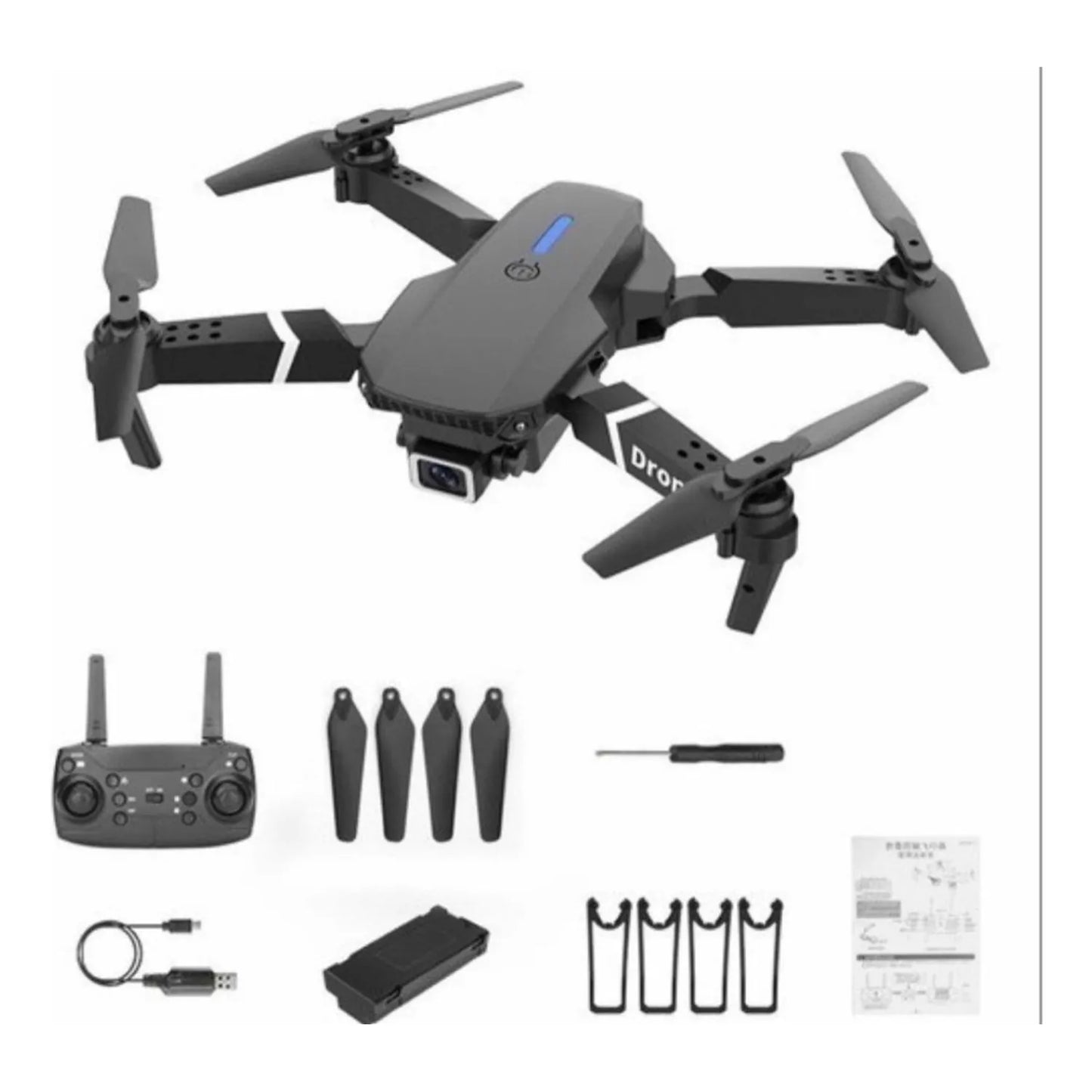 DRONE E88 CON DOBLE CAMARA HD